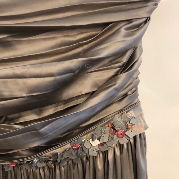 Urma metallic formal strapless dress - Size 36 - Picture 6 of 8